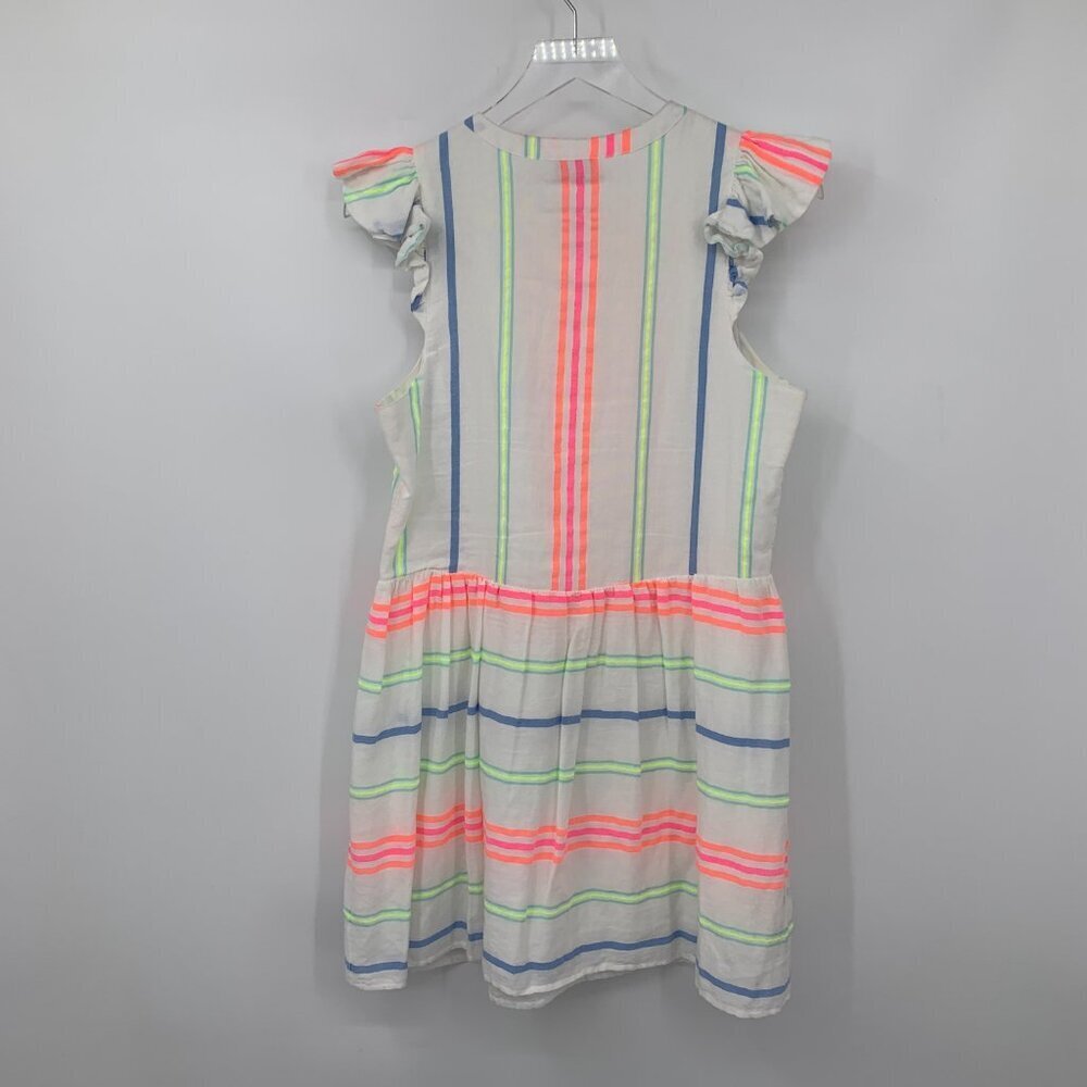 Vineyard Vines Guava Button Front Mini Dress Stri… - image 3